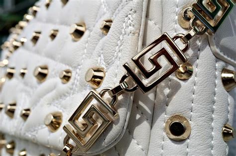 Versace Studded Vanitas Medea White Tassel Bag